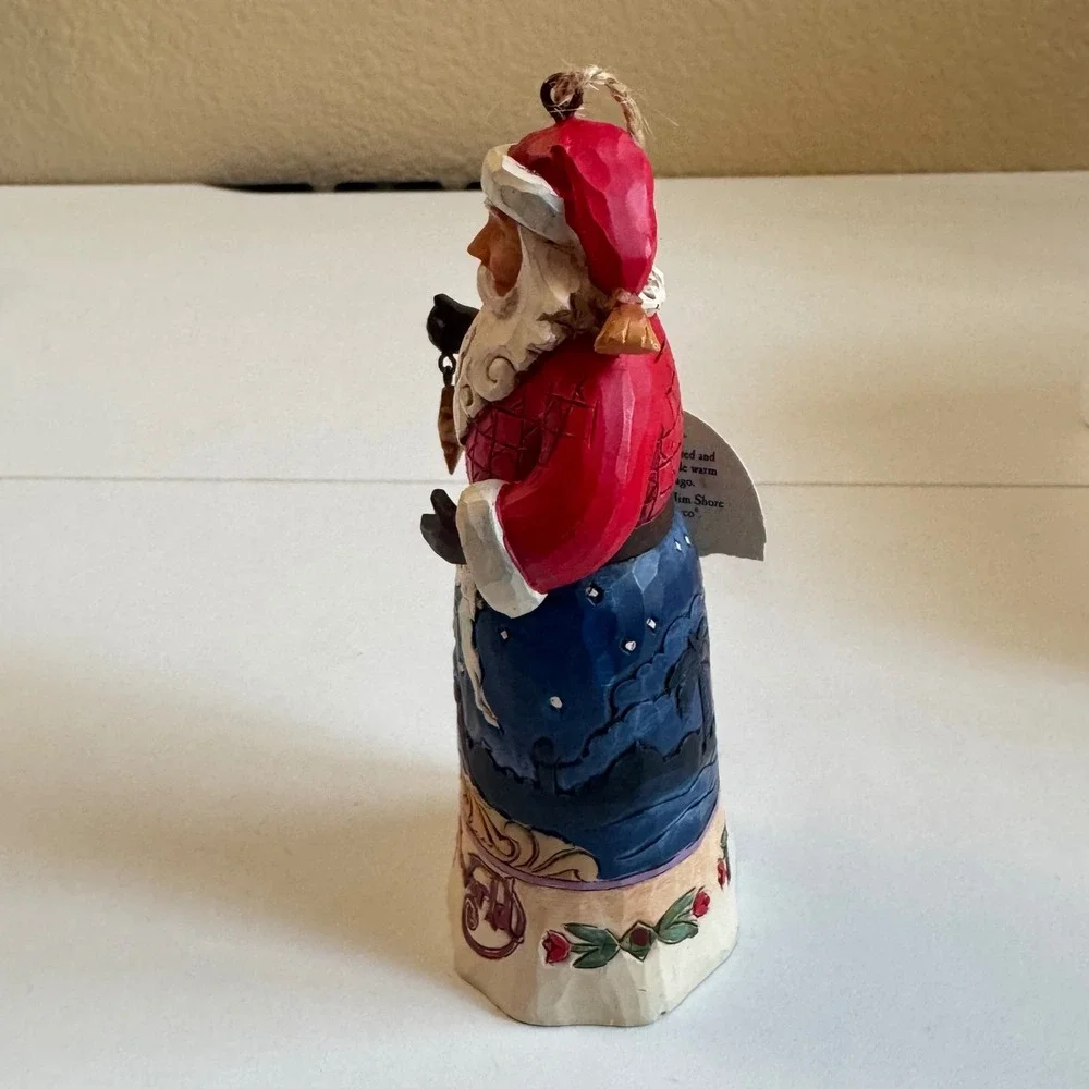Jim Shore Heartwood Creek Joy To The World Santa Nativity Ornament 6001504 EUC